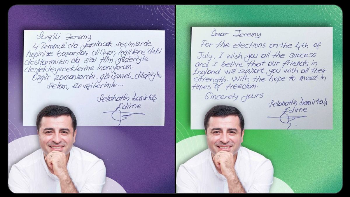Eski HDP Eş Genel Başkanı Demirtaş, Corbyn'e İngiltere seçimlerinde başarılar diledi
