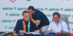 Amedspor'la anlaşma imzaladı! İmza törenine damgasını vuran olay